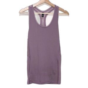 Victoria Sport by Victoria's Secret Tank Top Lace Racerback Size M Mauve Purple
